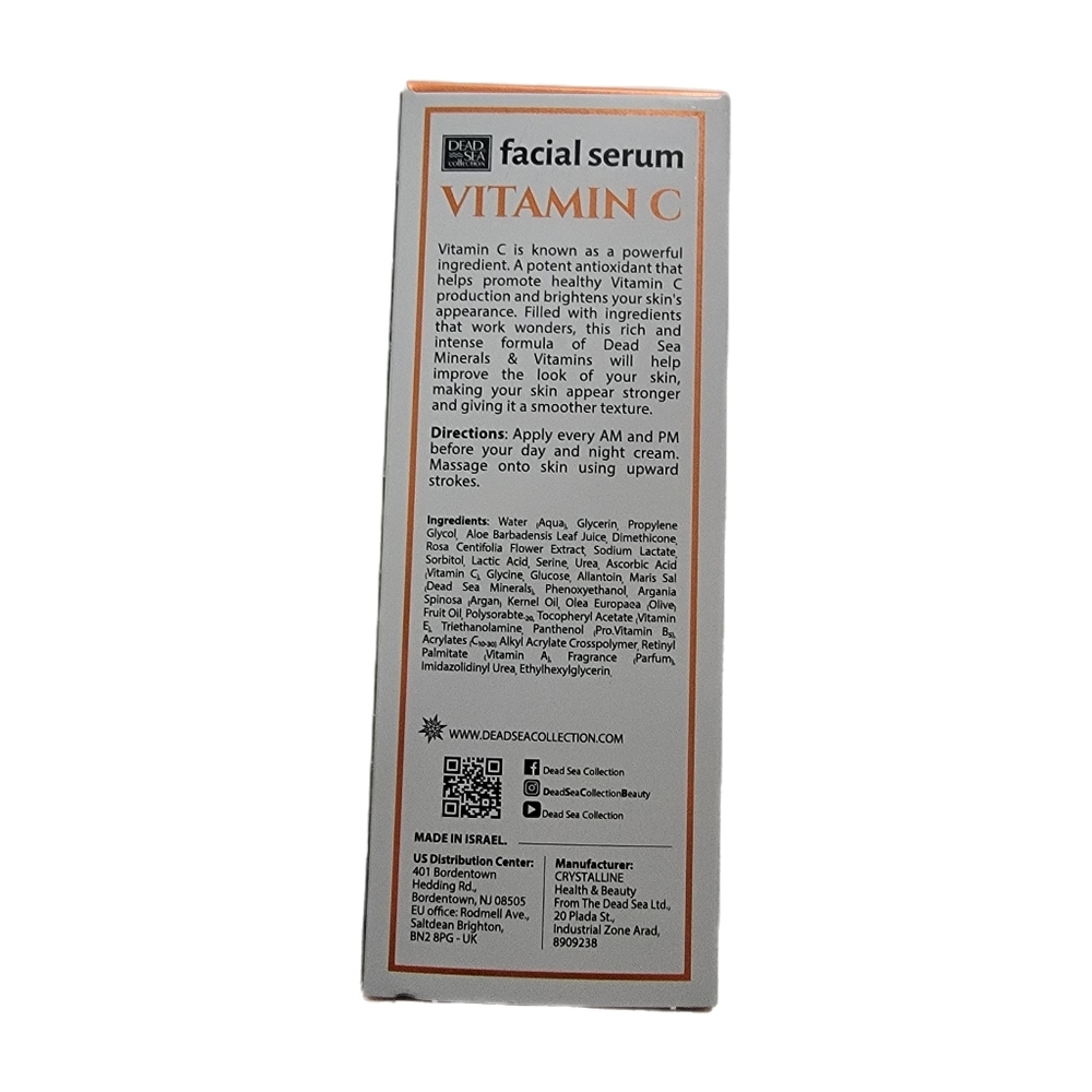 Dead Sea Collection Facial Serum Vitamin C Moisturize & Brighten 1.69 fl oz. - Picture 5 of 6